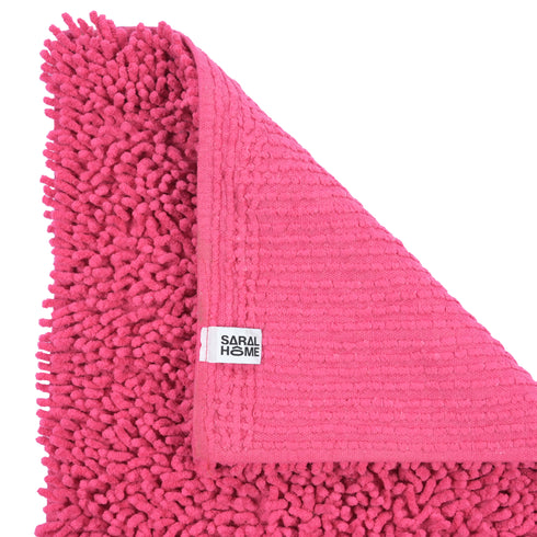 Cotton Chenille Classic Shaggy Rug | Soft Handmade Feel & Plush Surface