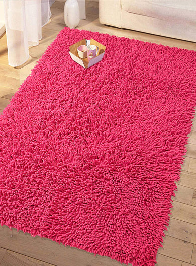 Cotton Chenille Classic Shaggy Rug | Soft Handmade Feel & Plush Surface
