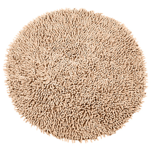 Round Shaggy Design Bathmat – Fluffy Comfort & Plush Texture