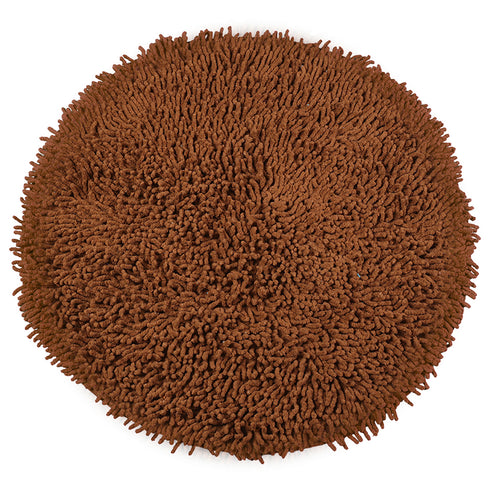 Round Shaggy Design Bathmat – Fluffy Comfort & Plush Texture