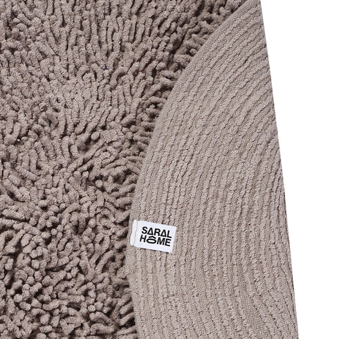 Round Shaggy Design Bathmat – Fluffy Comfort & Plush Texture