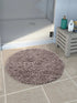 Round Shaggy Design Bathmat – Fluffy Comfort & Plush Texture