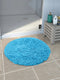 Round Shaggy Design Bathmat – Fluffy Comfort & Plush Texture