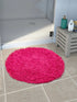 Round Shaggy Design Bathmat – Fluffy Comfort & Plush Texture