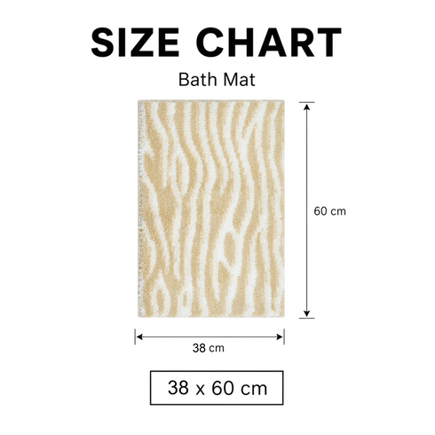 Dune Microfiber Bath Mat | Soft & Absorbent Bathroom Floor Mat | Anti-Slip | Quick Dry
