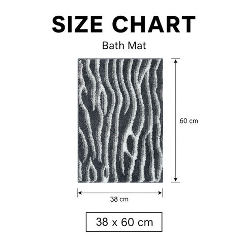 Dune Microfiber Bath Mat | Soft & Absorbent Bathroom Floor Mat | Anti-Slip | Quick Dry
