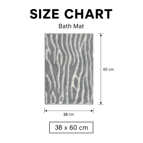 Dune Microfiber Bath Mat | Soft & Absorbent Bathroom Floor Mat | Anti-Slip | Quick Dry