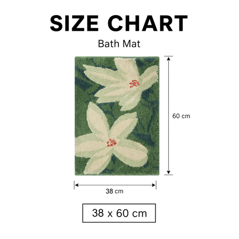 Jasmine Microfiber Bath Mat | Soft & Absorbent Bathroom Floor Mat | Quick Dry & Washable