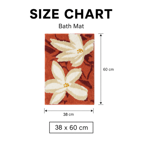 Jasmine Microfiber Bath Mat | Soft & Absorbent Bathroom Floor Mat | Quick Dry & Washable