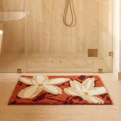 Jasmine Microfiber Bath Mat | Soft & Absorbent Bathroom Floor Mat | Quick Dry & Washable