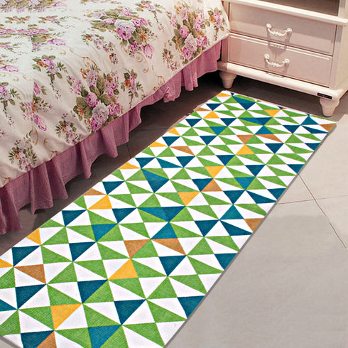 Cotton Printed & Woven Floor Runner 45x180 & 50x180 cm Floor Mat Combo – Set of 2