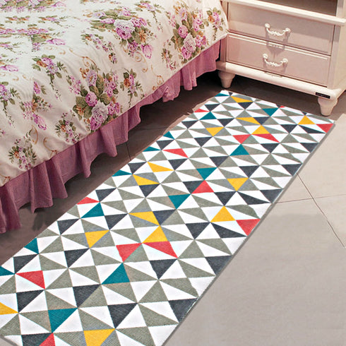Cotton Printed & Woven Floor Runner 45x180 & 50x180 cm Floor Mat Combo – Set of 2