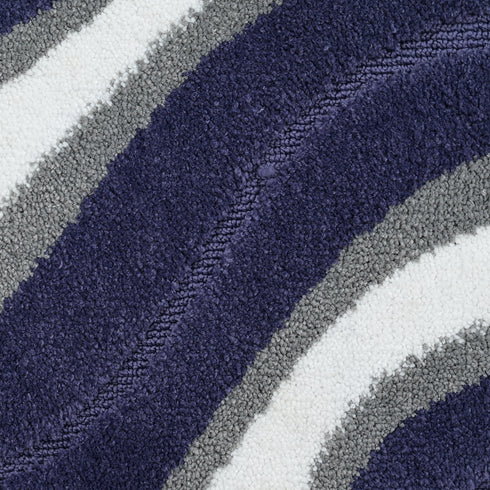 Wave Microfiber Bath Mat | Soft & Absorbent Bathroom Floor Mat | Quick Dry & Washable | Wave Pattern Design
