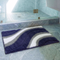 Wave Microfiber Bath Mat | Soft & Absorbent Bathroom Floor Mat | Quick Dry & Washable | Wave Pattern Design