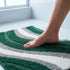 Wave Microfiber Bath Mat | Soft & Absorbent Bathroom Floor Mat | Quick Dry & Washable | Wave Pattern Design