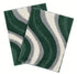 Wave Microfiber Bath Mat | Soft & Absorbent Bathroom Floor Mat | Quick Dry & Washable | Wave Pattern Design