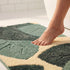 Leaf Microfiber Bath Mat | Super Soft & Absorbent Bathroom Floor Mat | Anti-Slip Bath Rug | Quick Dry Washable Mat