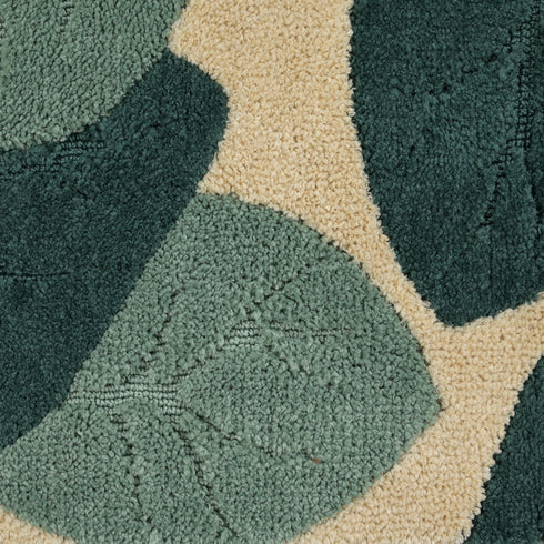 Leaf Microfiber Bath Mat | Super Soft & Absorbent Bathroom Floor Mat | Anti-Slip Bath Rug | Quick Dry Washable Mat