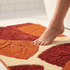 Leaf Microfiber Bath Mat | Super Soft & Absorbent Bathroom Floor Mat | Anti-Slip Bath Rug | Quick Dry Washable Mat