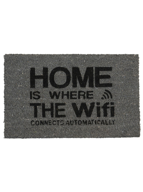 Wi-Fi COIR DOOR Mat PVC Backing 40x60cm