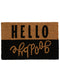 Coir Door Mat with “Hello Good Bye” Design | PVC Backing | 40x60 cm | Natural | B1G1 Offer