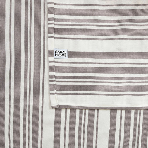 LA Strie Cotton Microfiber Bedsheet | 180 TC (Equivalent to 400 TC) | Woven, Colorfast & Quick Dry | Machine Washable