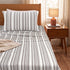 LA Strie Cotton Microfiber Bedsheet | 180 TC (Equivalent to 400 TC) | Woven, Colorfast & Quick Dry | Machine Washable