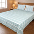 LA Strie Cotton Microfiber Bedsheet | 180 TC (Equivalent to 400 TC) | Woven, Colorfast & Quick Dry | Machine Washable