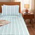 LA Strie Cotton Microfiber Bedsheet | 180 TC (Equivalent to 400 TC) | Woven, Colorfast & Quick Dry | Machine Washable