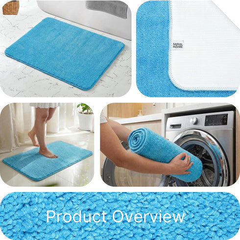SOLID Soft Anti-Slip Bathmat | Simple Design with Quick Dry Texture