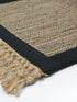 BURWAN - Cotton Jute Woven Strong Anti-Slip Rug with fringe.