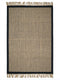 Earthloom Cotton Jute Rug with Fringe