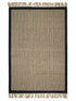 BURWAN - Cotton Jute Woven Strong Anti-Slip Rug with fringe.