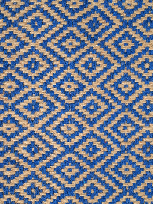 Diamond Jute & Cotton Woven Anti-Slip Strong Border Rug