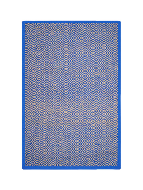 Diamond Jute & Cotton Woven Anti-Slip Strong Border Rug