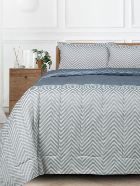 Chevron Damask All Season Reversible Quilt