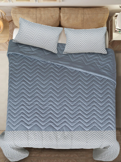 Chevron Damask All Season Reversible Quilt