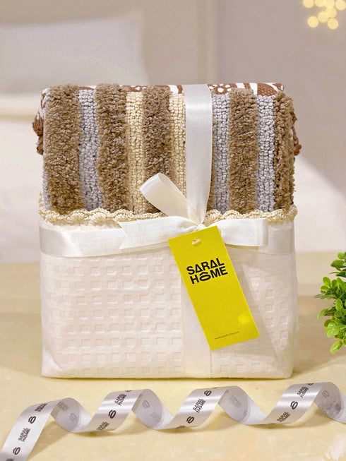 GIFT BASKET | Floor Mat & Mandala Table Mat | Combo Gift Basket