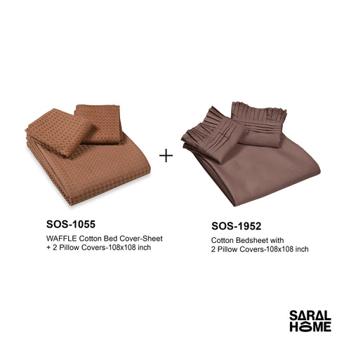 GIFT BASKET | 2 Bedsheets 4 Pillow Covers Matching Gift Set