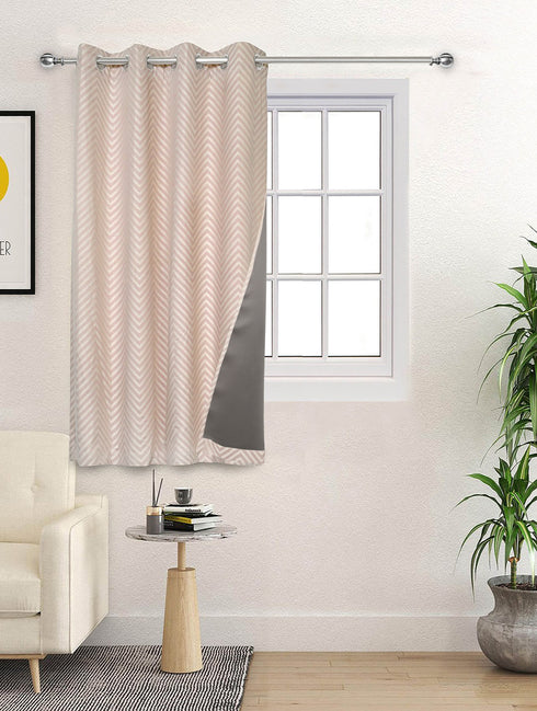CHEVRON Damask Cotton Curtains