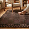 Rblin Modern Geometric Striped Carpet for Living, Drawing & Bedroom | Soft Polyester & olefin BCF Yarn Area Rug with Strong Backing (11mm Pile Height)