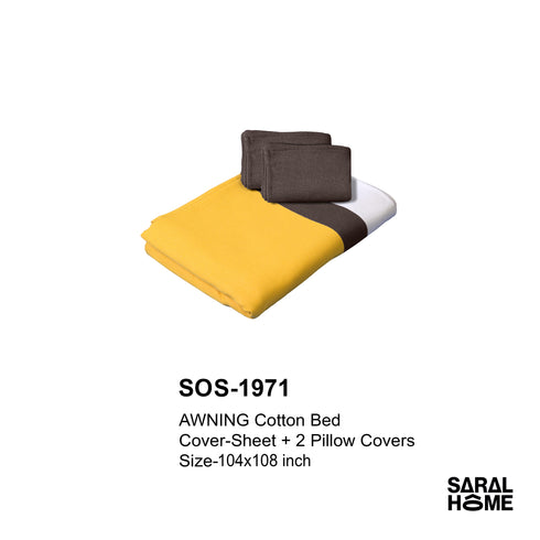 GIFT BASKET | AWNING COTTON Bed Cover-Sheet 100x108 Inch Gift Basket