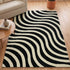 Epal Modern Wavy Line Pattern Carpet for Living, Drawing & Bedroom | Soft Polyester & olefin BCF Yarn Area Rug with Strong Backing (11mm Pile Height)