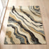 Nireti Modern Abstract Wave Carpet for Living, Drawing & Bedroom | Soft Polyester & olefin BCF Area Rug with Strong Backing (11mm Pile Height)