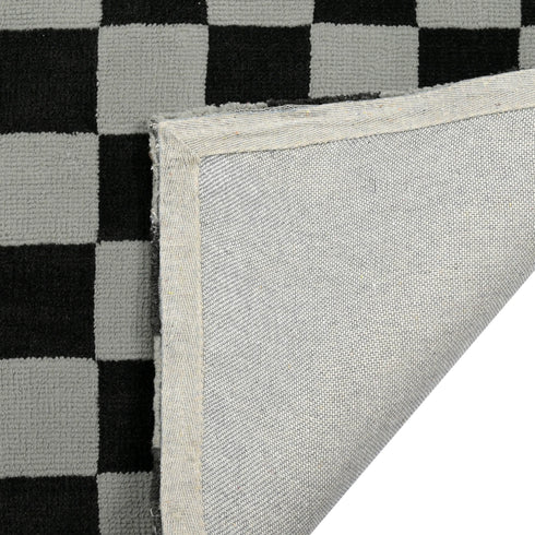 Cquare Check Pattern Carpet for Living, Drawing Room & Bedroom | Soft Polyester & olefin BCF Area Rug with Strong Durable Backing (11mm Pile Height)