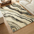 Nireti Modern Abstract Wave Carpet for Living, Drawing & Bedroom | Soft Polyester & olefin BCF Area Rug with Strong Backing (11mm Pile Height)