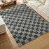 Cquare Check Pattern Carpet for Living, Drawing Room & Bedroom | Soft Polyester & olefin BCF Area Rug with Strong Durable Backing (11mm Pile Height)