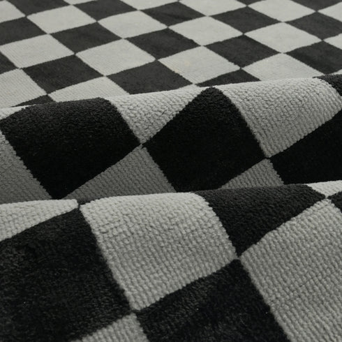 Cquare Check Pattern Carpet for Living, Drawing Room & Bedroom | Soft Polyester & olefin BCF Area Rug with Strong Durable Backing (11mm Pile Height)