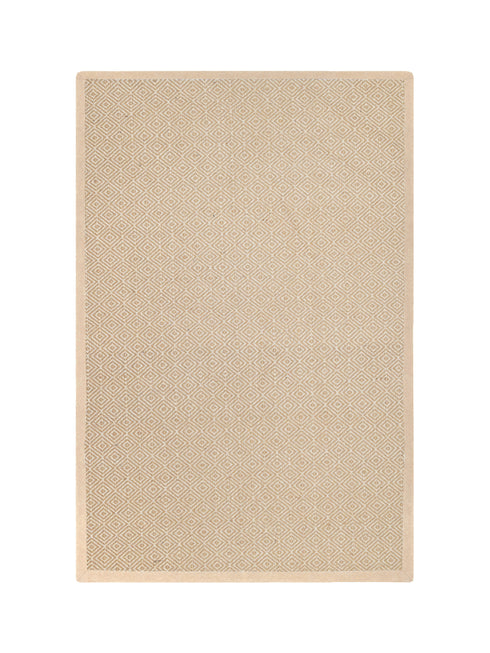 Diamond Jute & Cotton Woven Anti-Slip Strong Border Rug