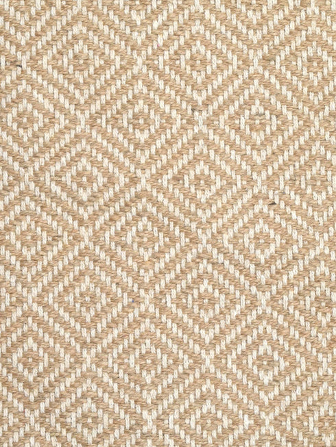 Diamond Jute & Cotton Woven Anti-Slip Strong Border Rug